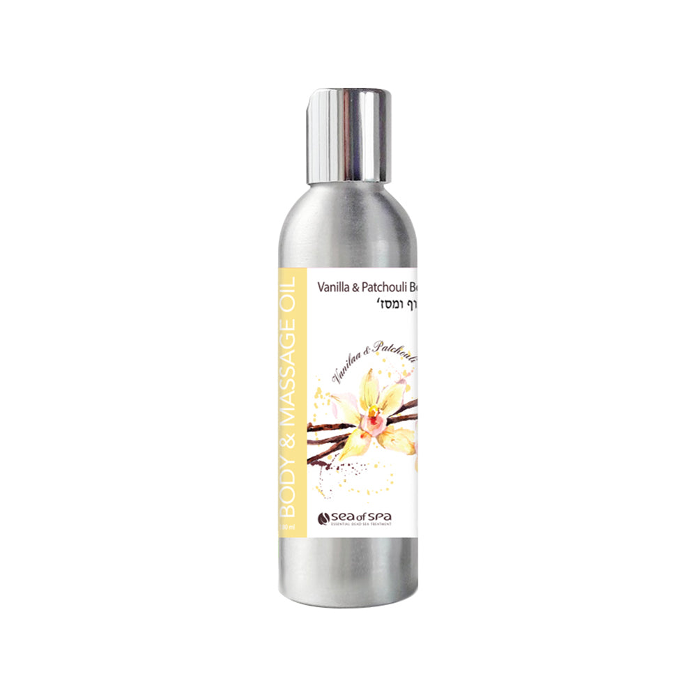 Vanilla & Patchouli Body & Massage Oil - SeasideSPA