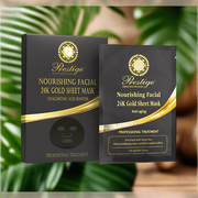 Prestige Dead Sea Minerals 24 Carat Gold Fabric Mask - 4pcs - SeasideSPA