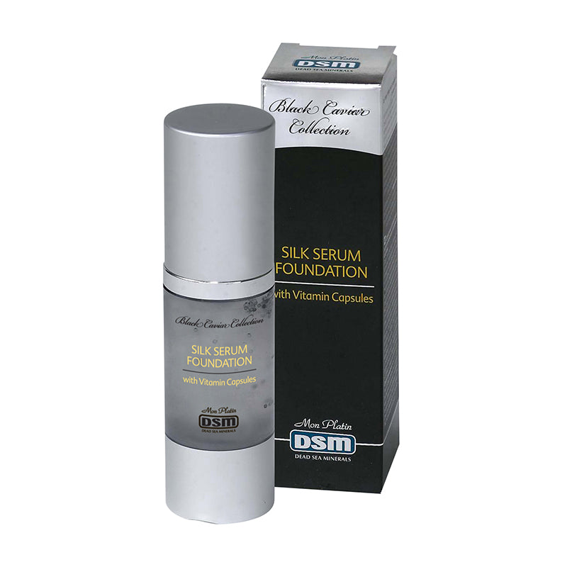 Silk serum foundation with vitamins capsules black caviar - SeasideSPA